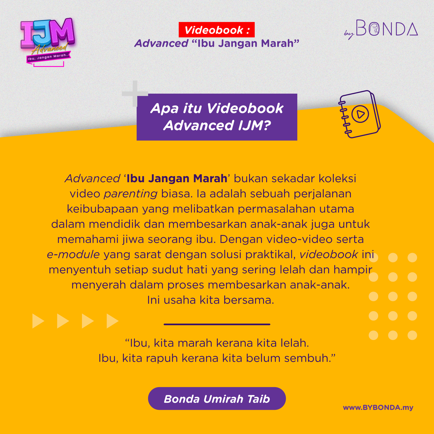 VIDEOBOOK "IBU JANGAN MARAH"