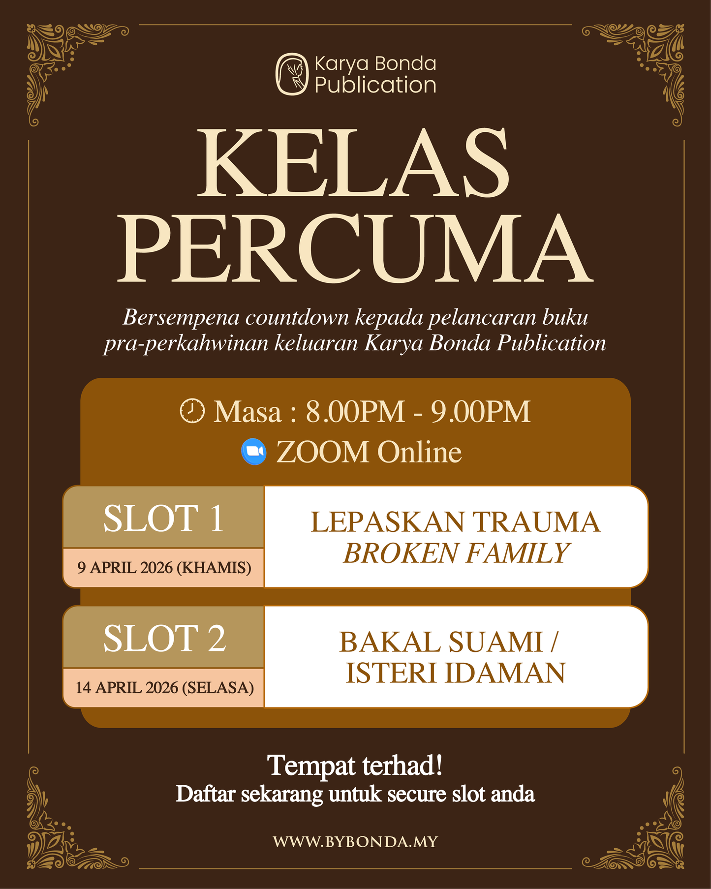 RAKAMAN & KELAS PERCUMA KARYA BONDA