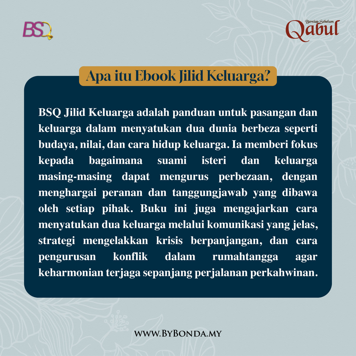 4 IN 1 EBOOK “BERSIAP SEBELUM QABUL” JILID KELUARGA