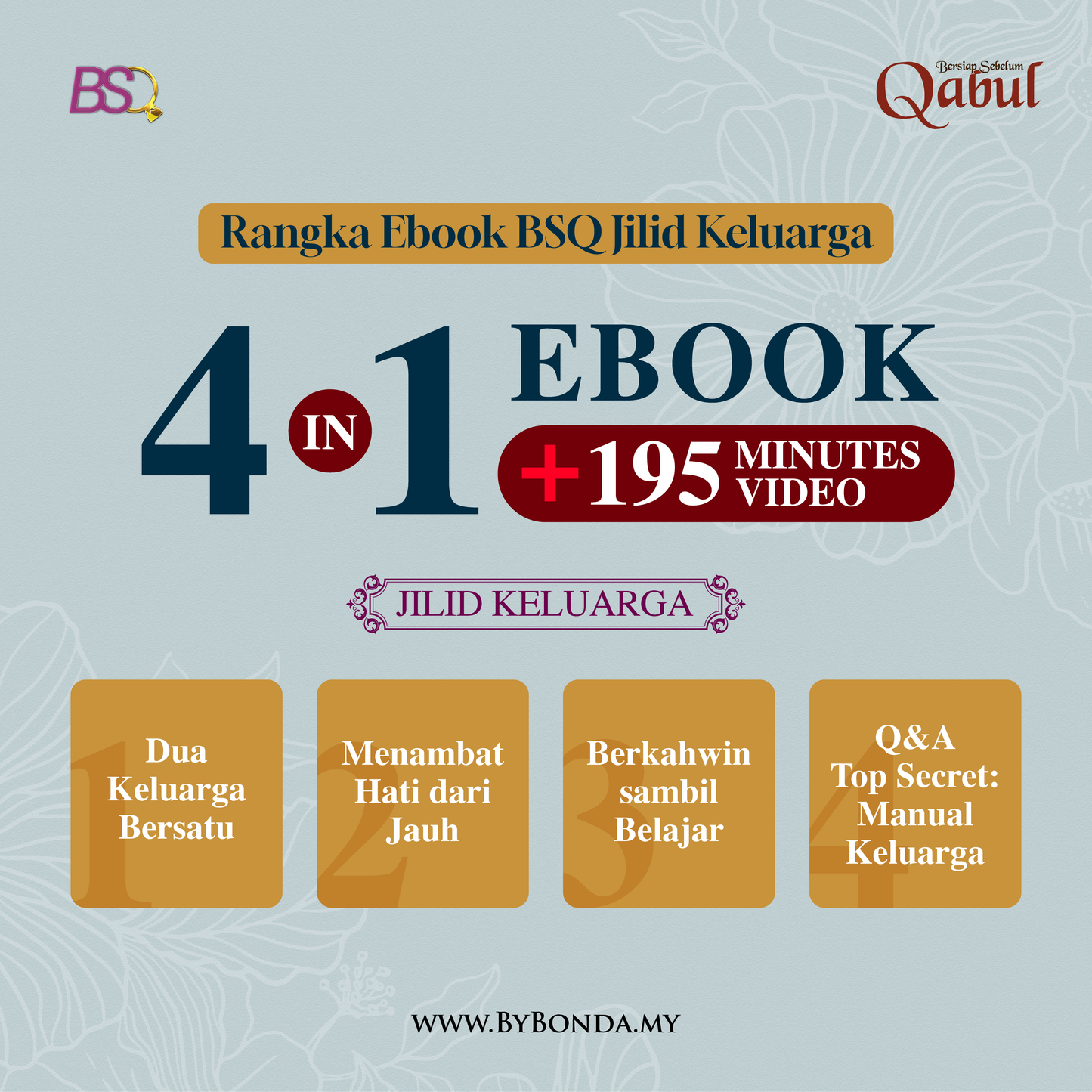 4 IN 1 EBOOK “BERSIAP SEBELUM QABUL” JILID KELUARGA
