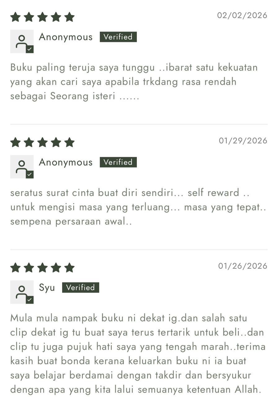 RM5 OFF : Seratus Surat Cinta Buat Isteri