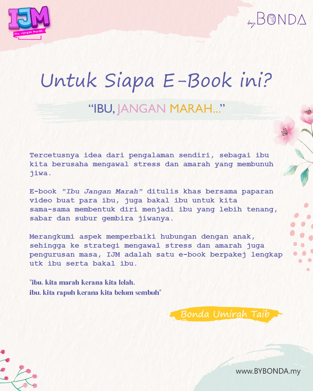 EBOOK "IBU JANGAN MARAH"