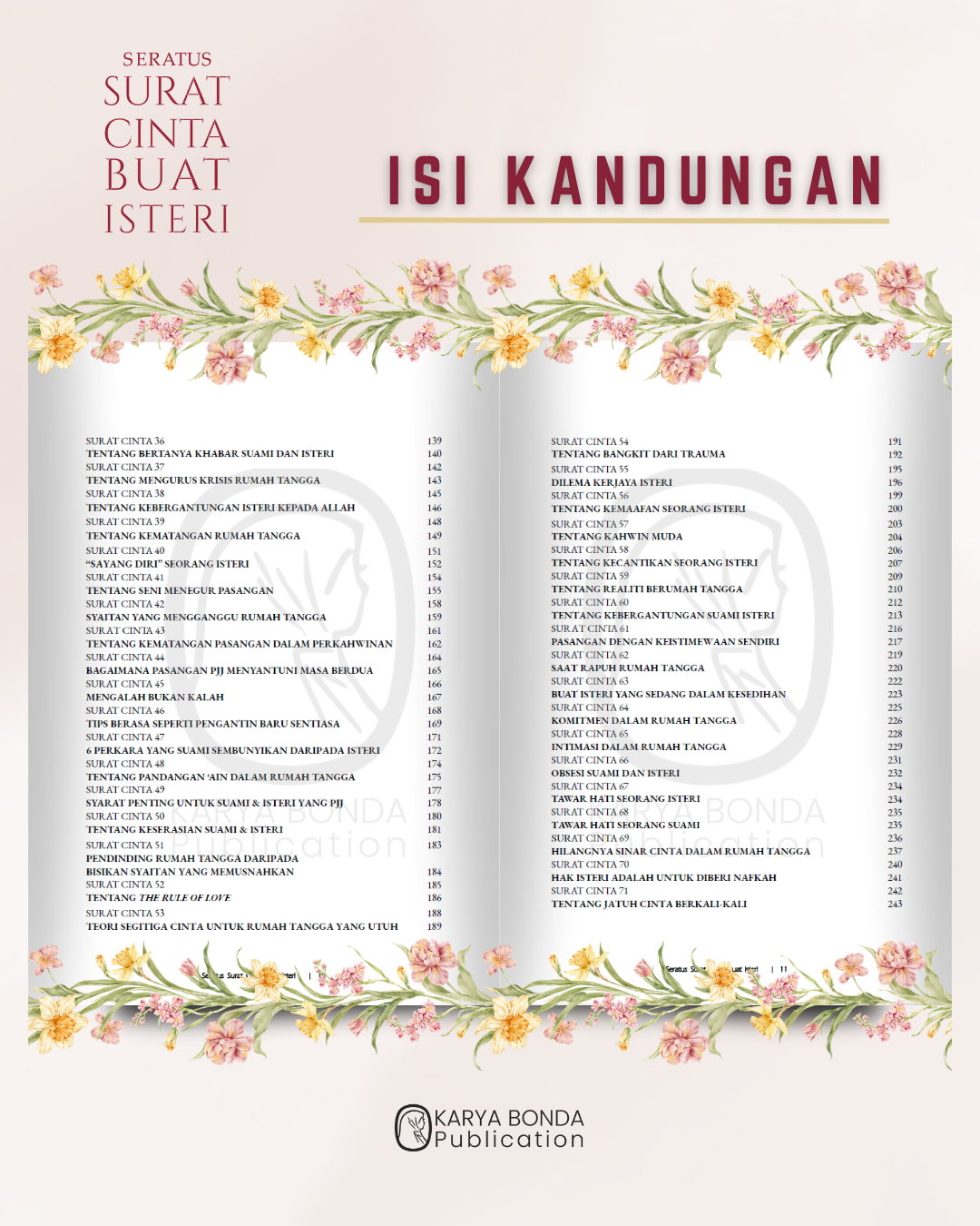 Seratus Surat Cinta Buat Isteri + Bookmarks Exclusive + Video Marriage