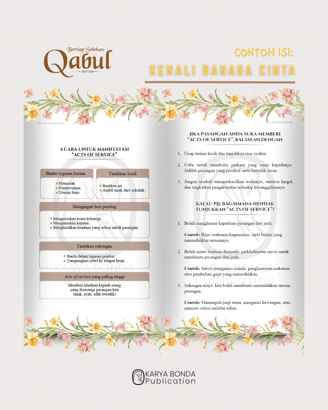Bersiap Sebelum Qabul (Jilid Cinta) + Bookmarks Exclusive & Wedding Checklist + Video Marriage
