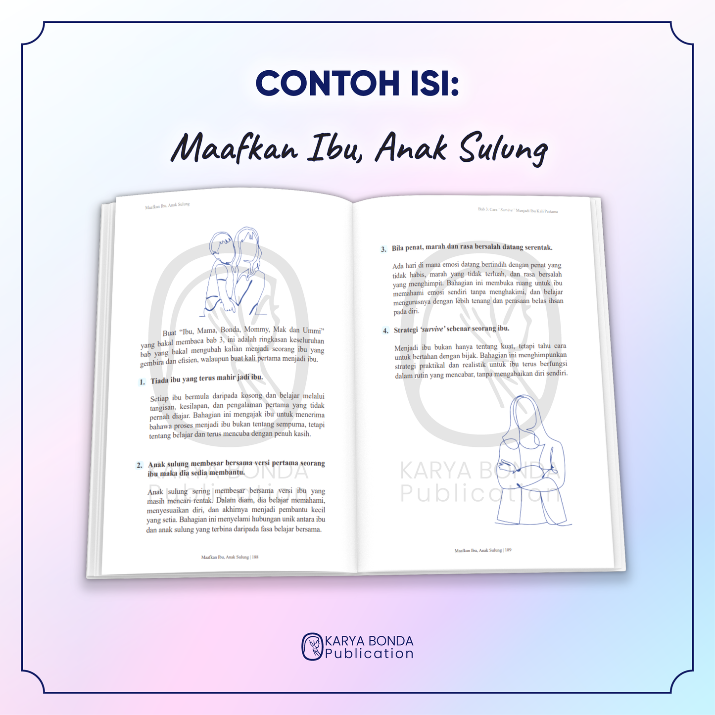 (MIAS) Maafkan ibu, Anak Sulung + Bookmark + Checklist
