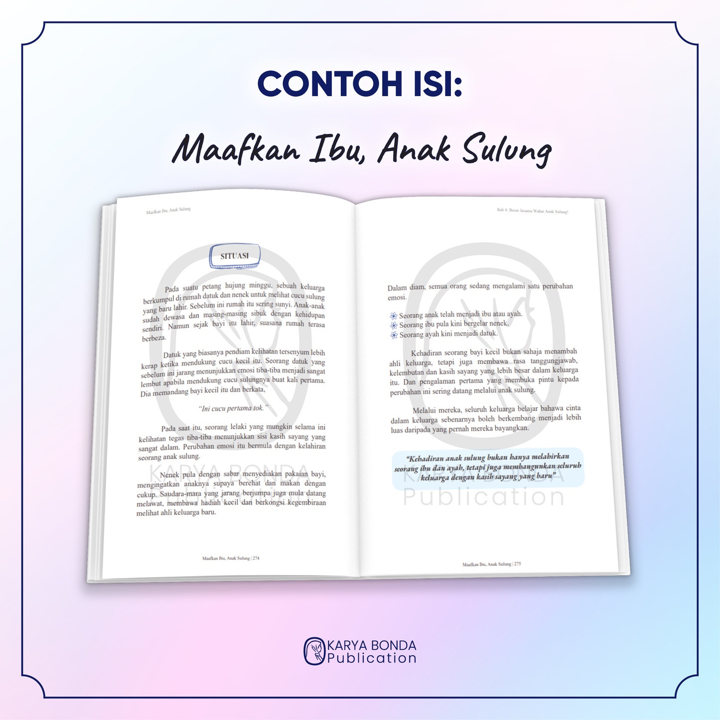 (MIAS) Maafkan ibu, Anak Sulung + Bookmark + Checklist