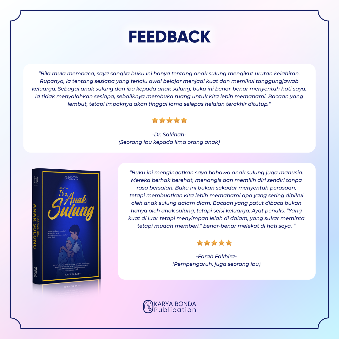 (MIAS) Maafkan ibu, Anak Sulung + Bookmark + Checklist