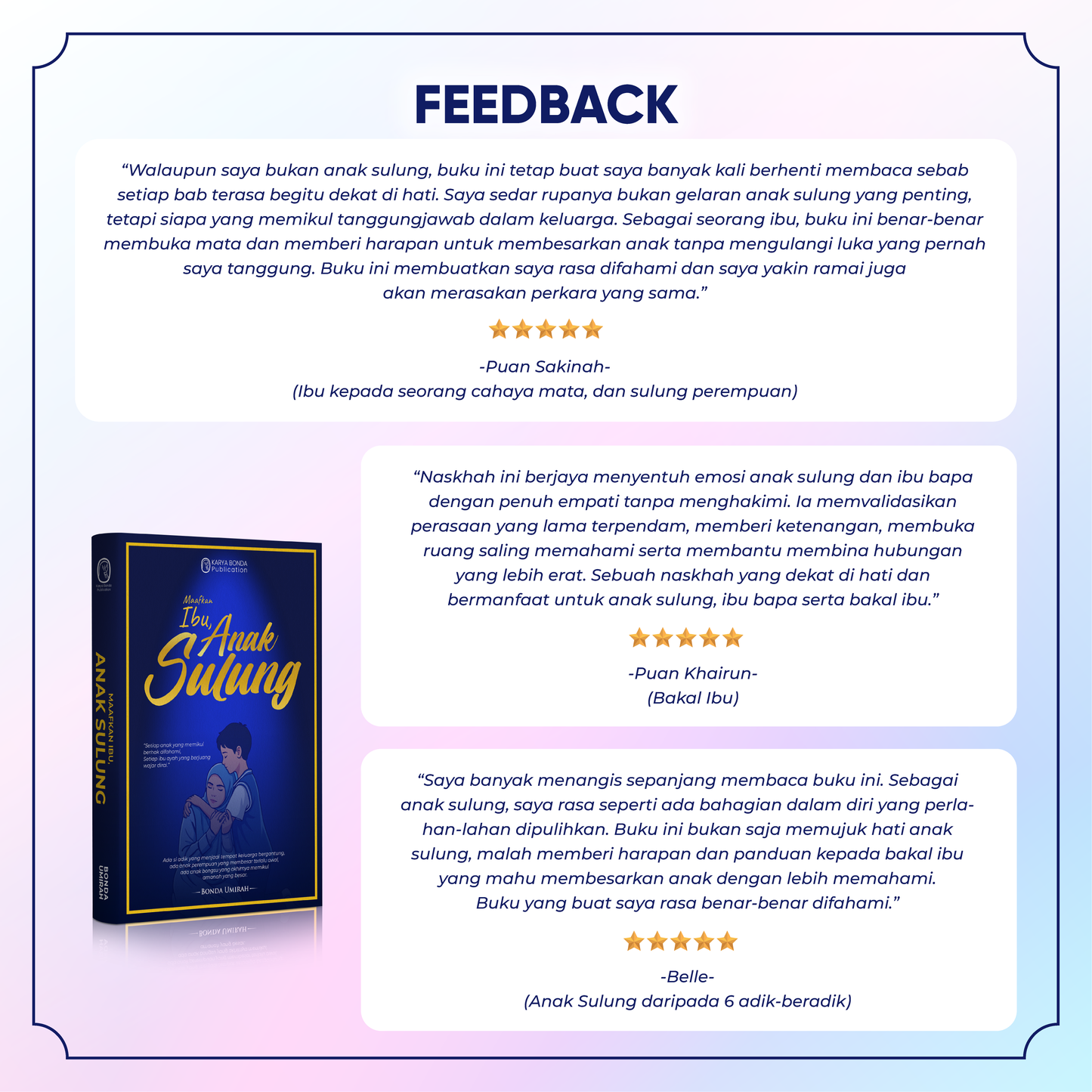 (MIAS) Maafkan ibu, Anak Sulung + Bookmark + Checklist