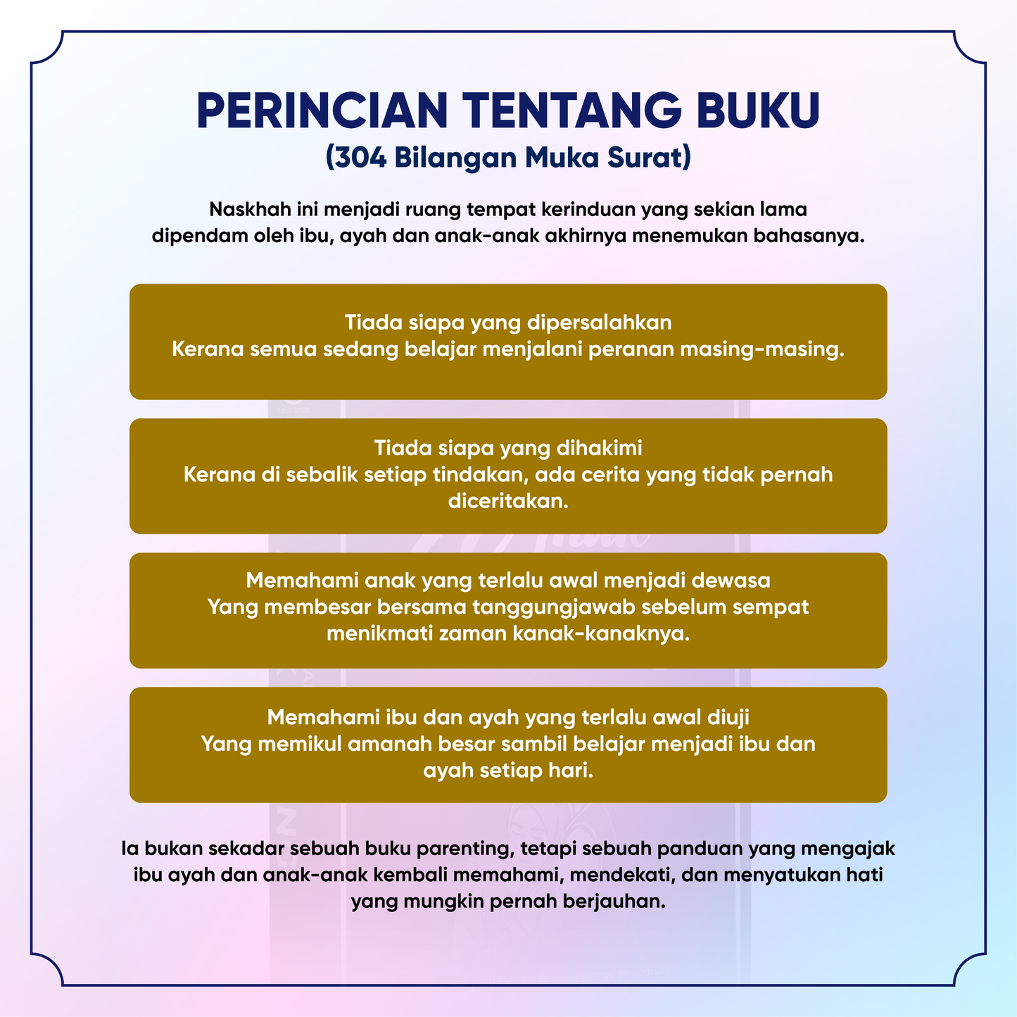 (MIAS) Maafkan ibu, Anak Sulung + Bookmark + Checklist