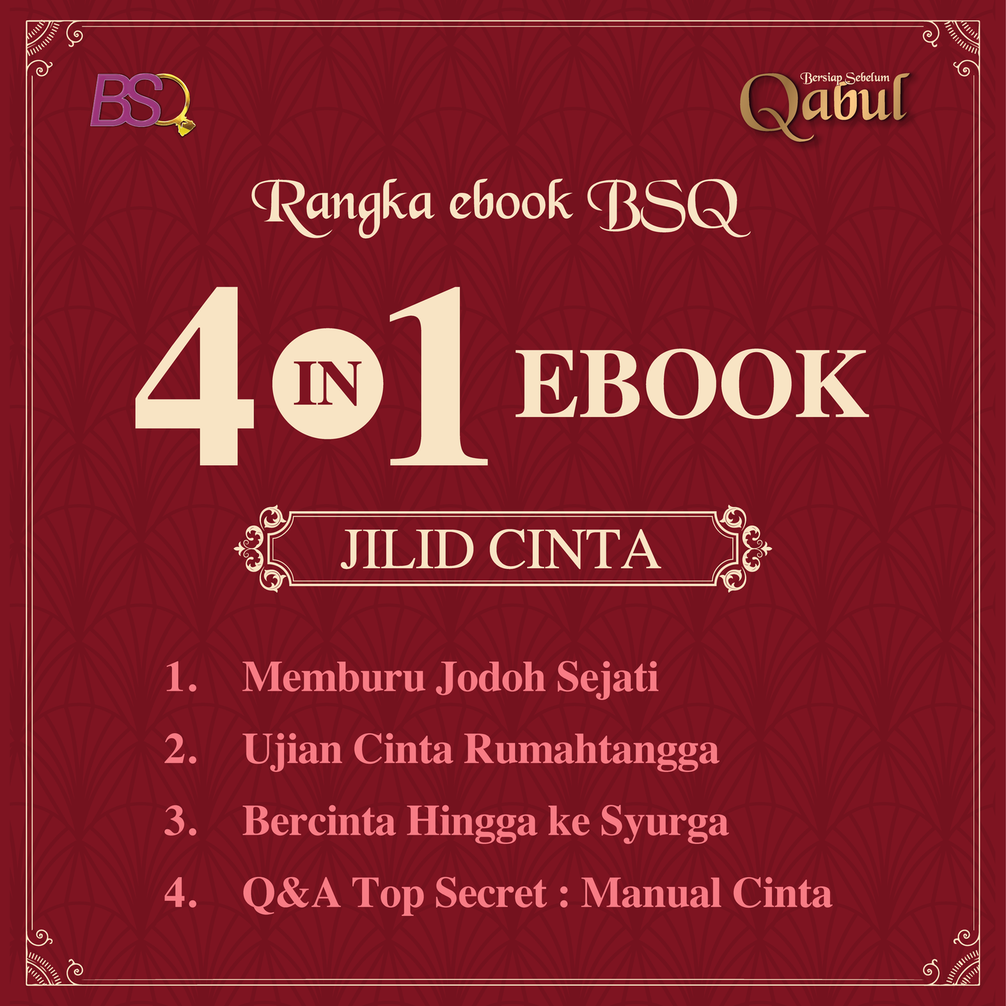 4 IN 1 EBOOK “BERSIAP SEBELUM QABUL” JILID CINTA