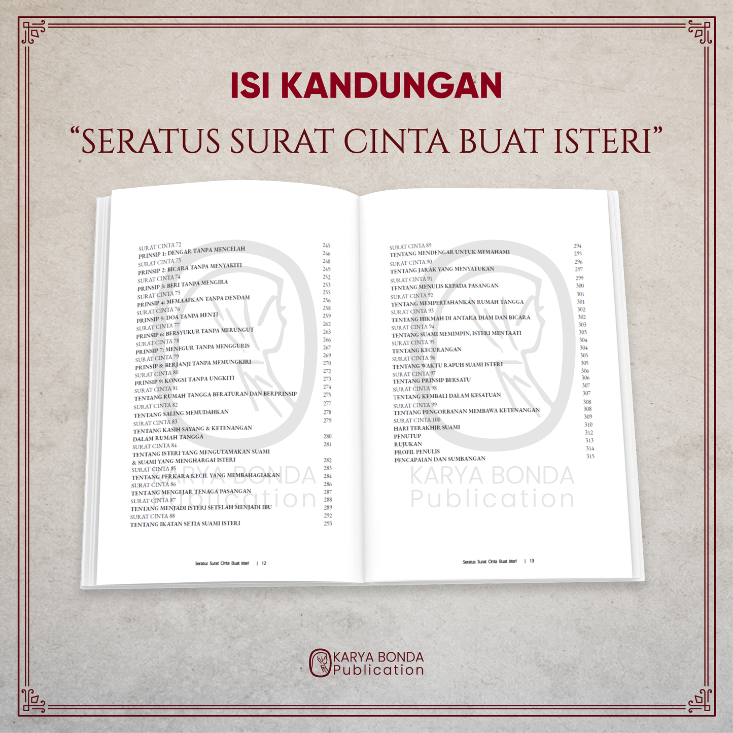 Seratus Surat Cinta Buat Isteri + Bookmarks Exclusive + Video Marriage