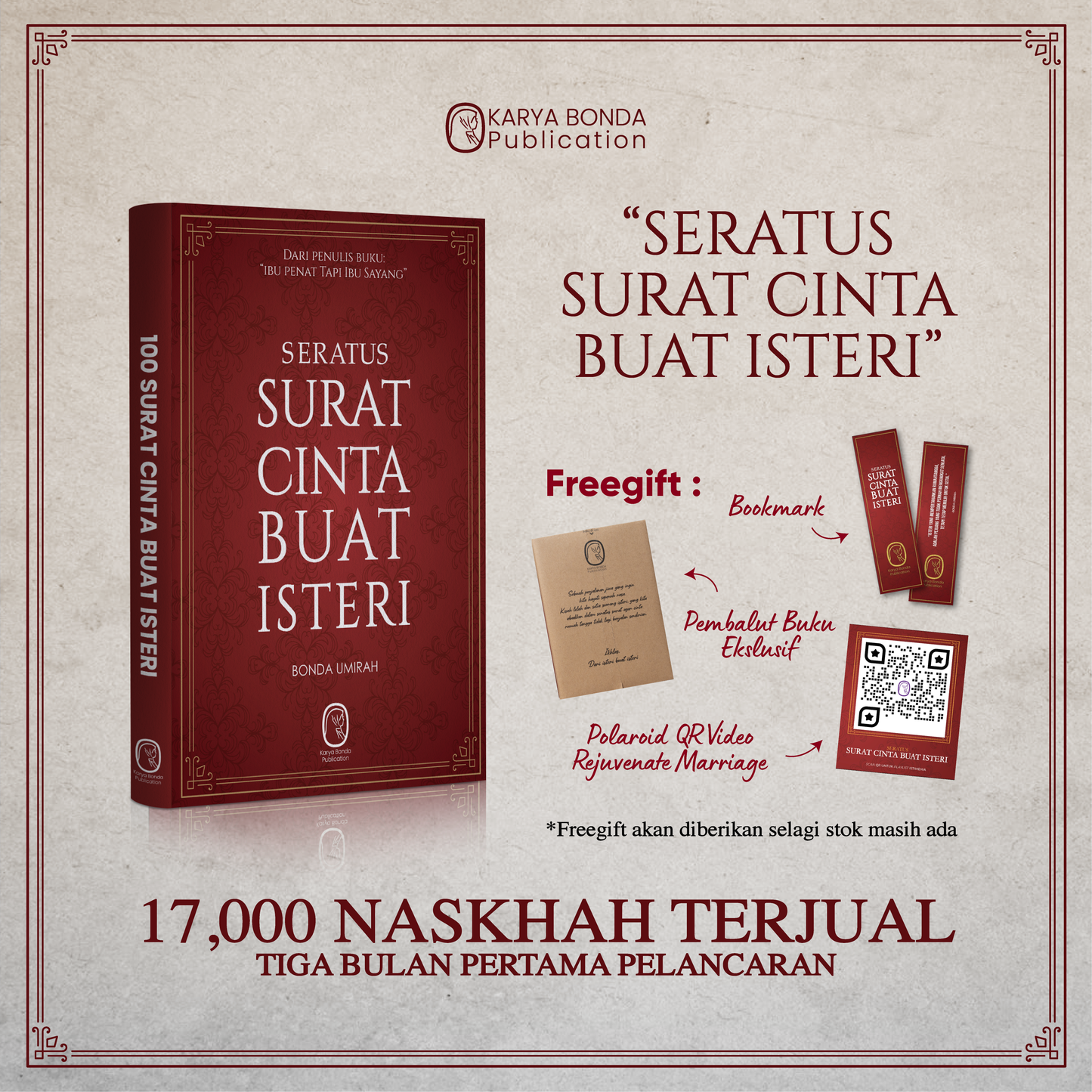 Seratus Surat Cinta Buat Isteri + Bookmarks Exclusive + Video Marriage