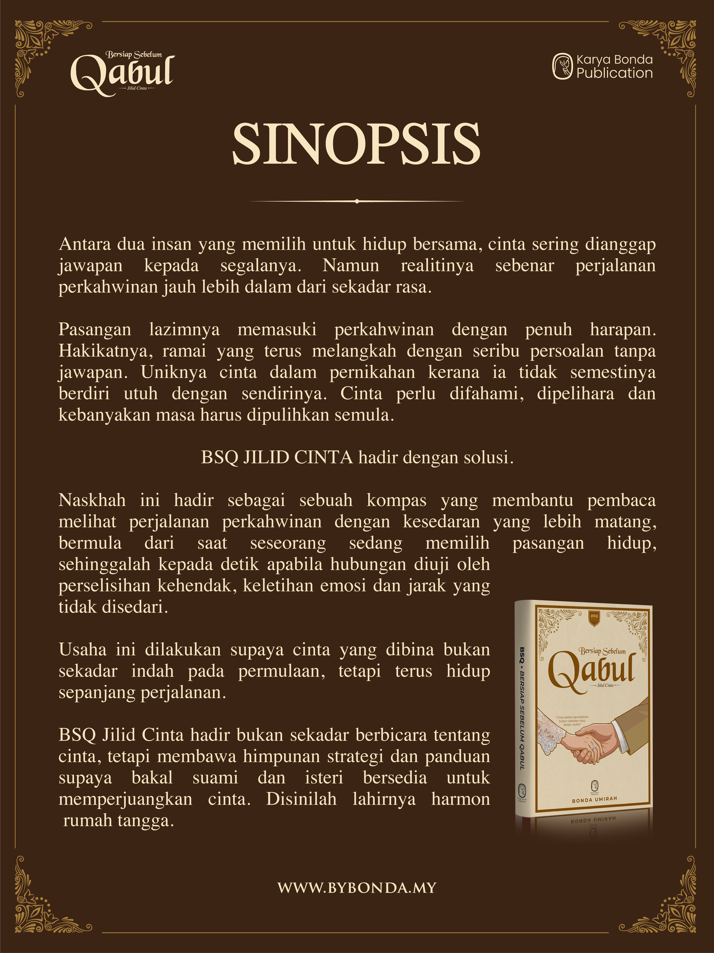 Bersiap Sebelum Qabul (Jilid Cinta) | bookmark + wedding checklist