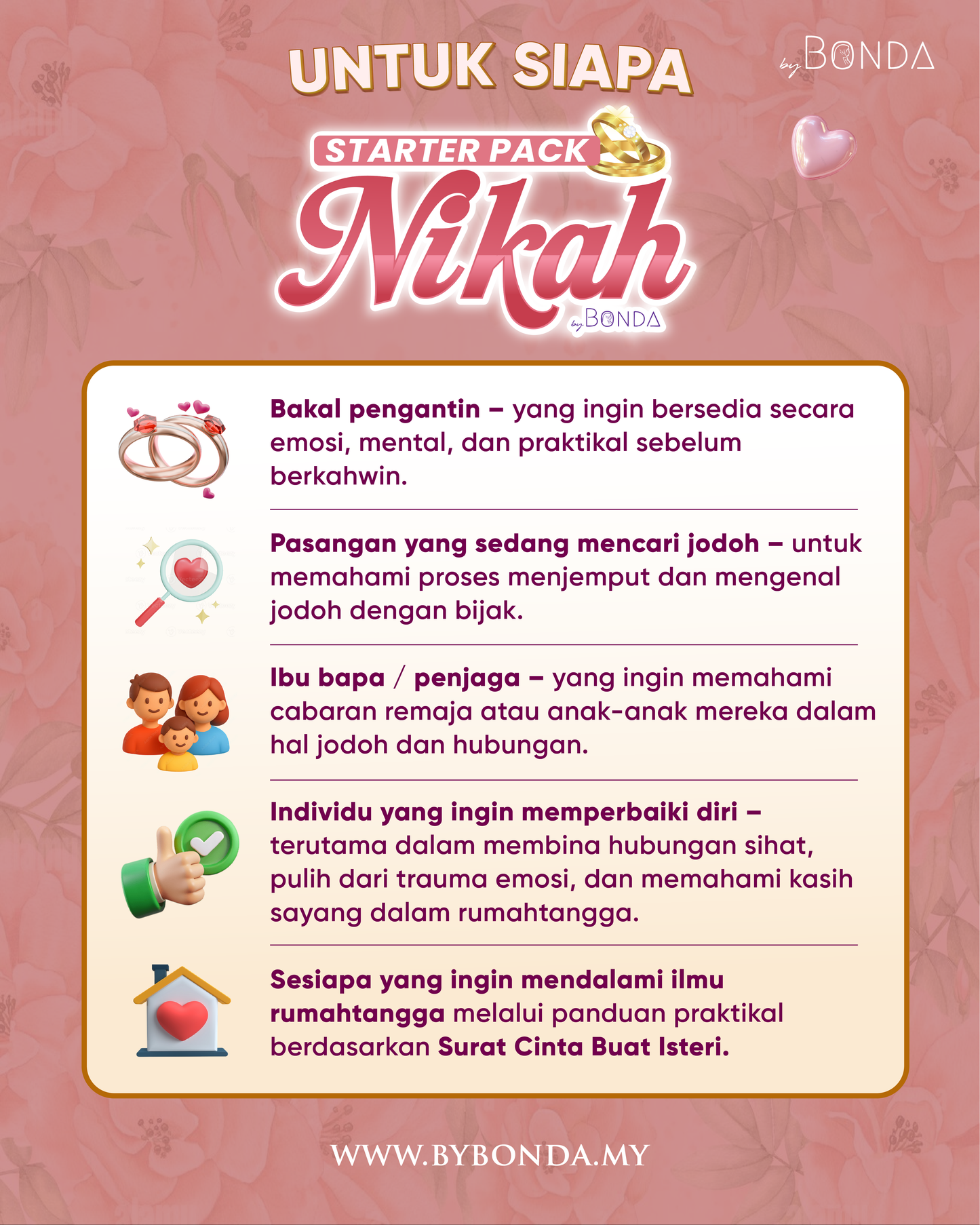 GRAND CLASS : NIKAH STARTER PACK (EARLY BIRD)