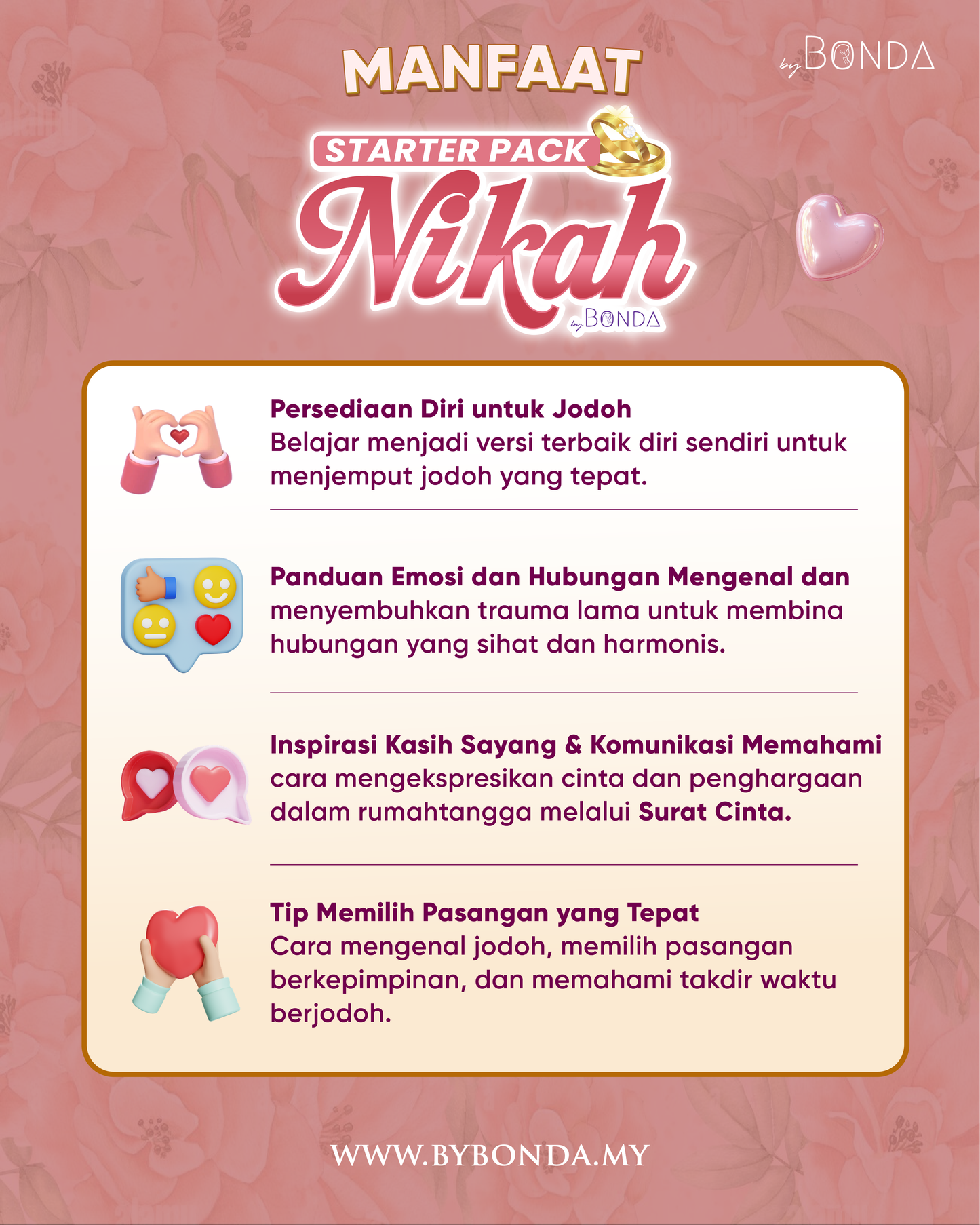 GRAND CLASS : NIKAH STARTER PACK (EARLY BIRD)