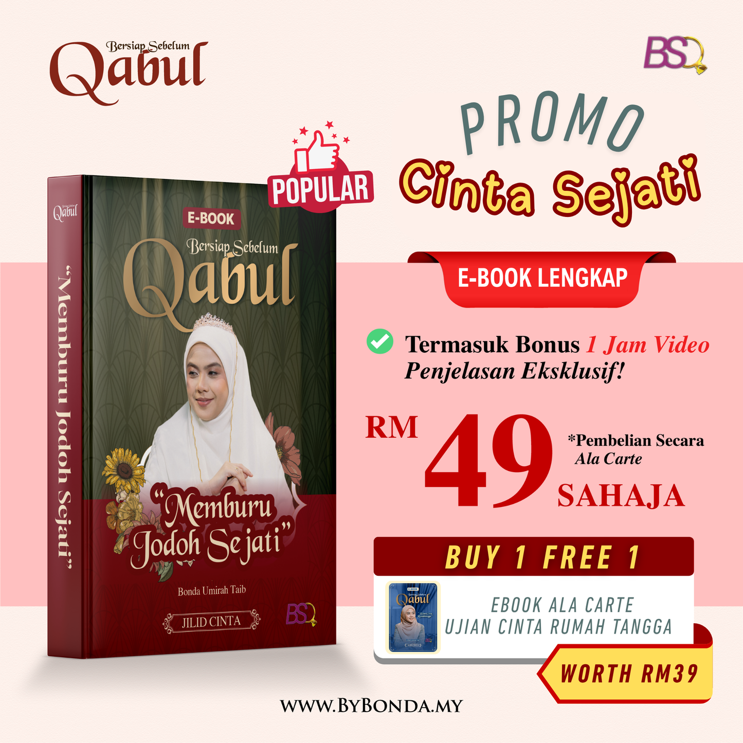 BSQ JILID CINTA ALA CARTE : "MEMBURU JODOH SEJATI" x "UJIAN CINTA RUMAHTANGGA"